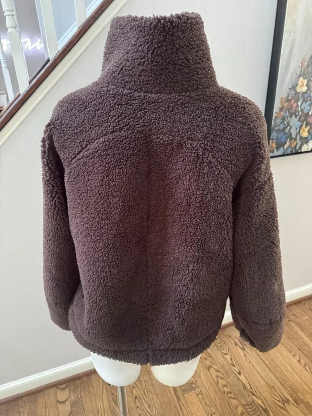 NWOT Lululemon Cinchable Fleece Zip-Up Jacket Espresso Brown Size 6